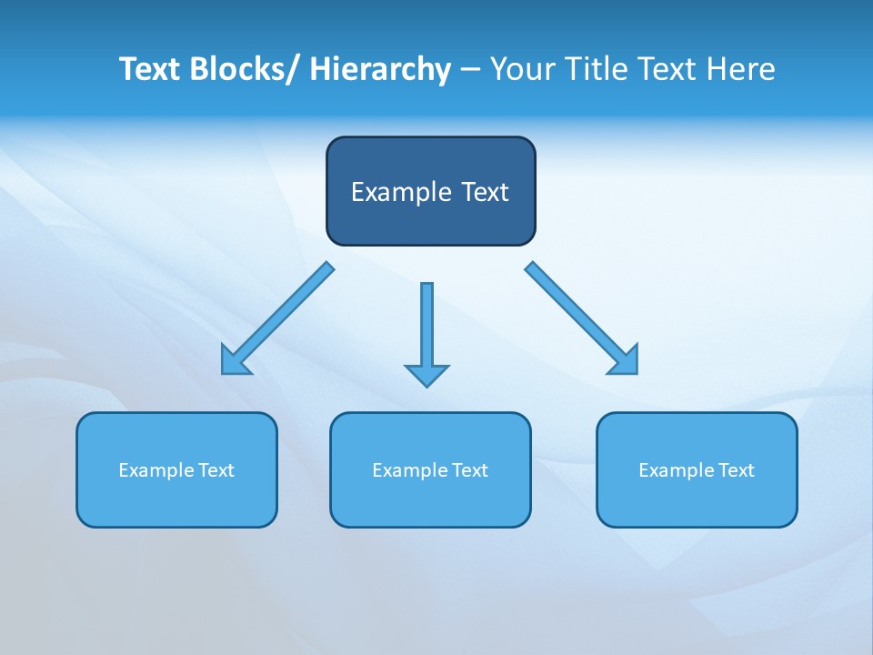 Chiffon Background Blue PowerPoint Template