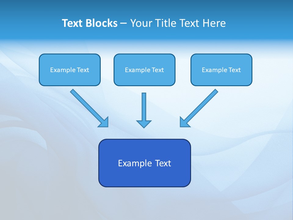 Chiffon Background Blue PowerPoint Template