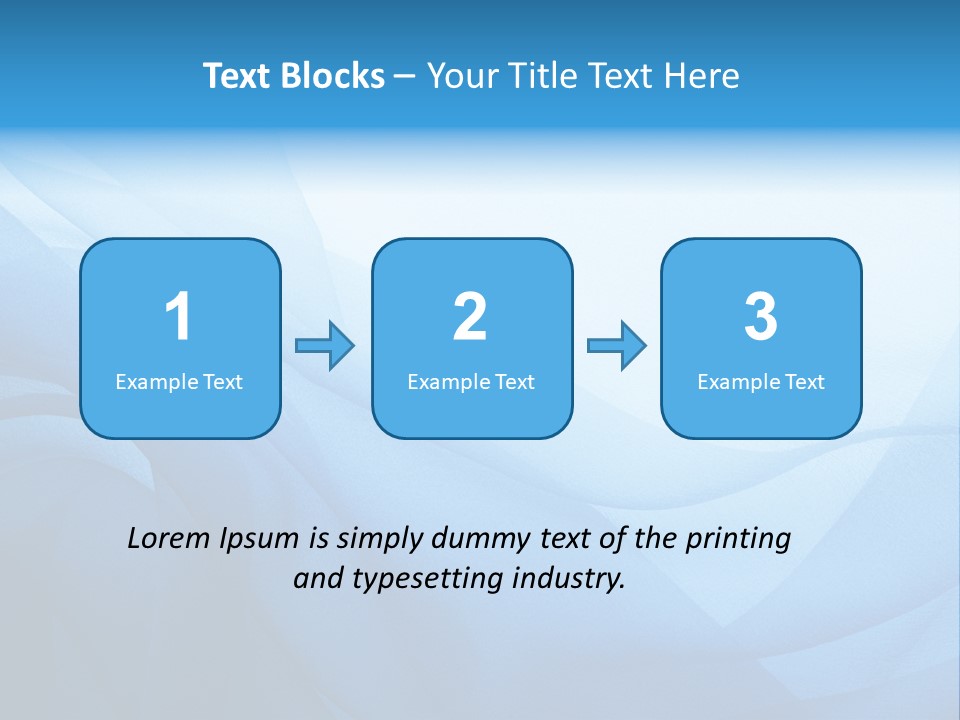 Chiffon Background Blue PowerPoint Template