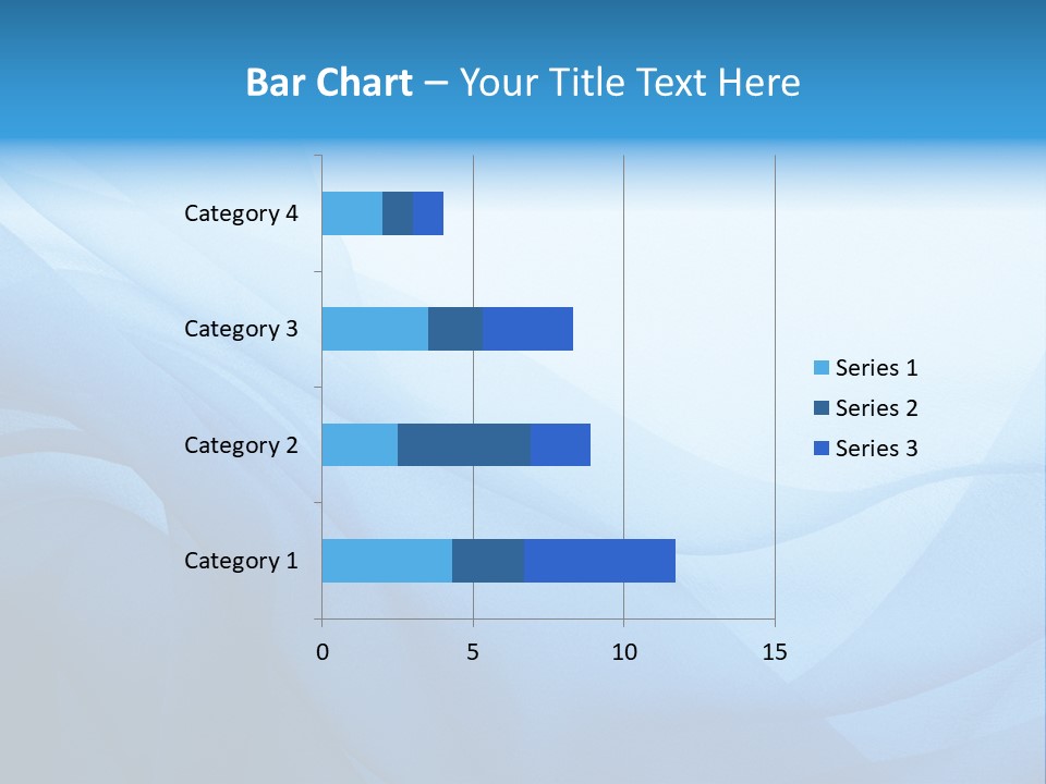 Chiffon Background Blue PowerPoint Template