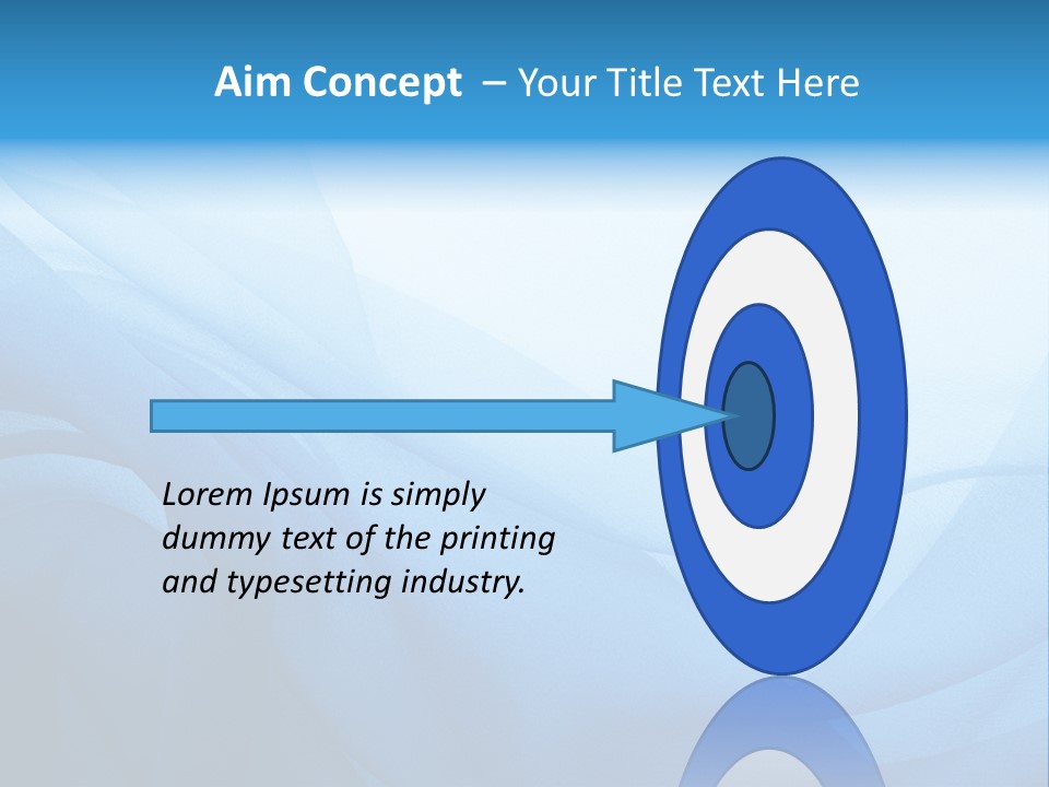 Chiffon Background Blue PowerPoint Template