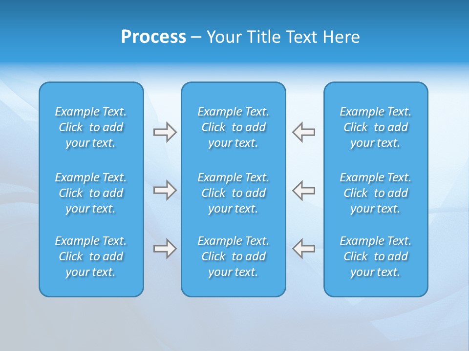 Chiffon Background Blue PowerPoint Template