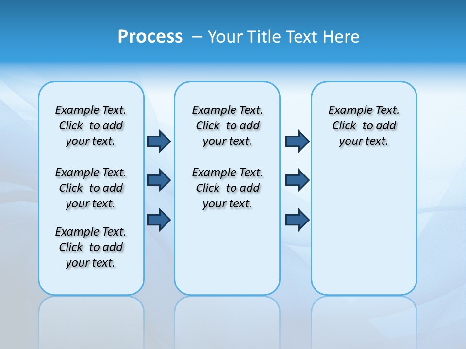 Chiffon Background Blue PowerPoint Template