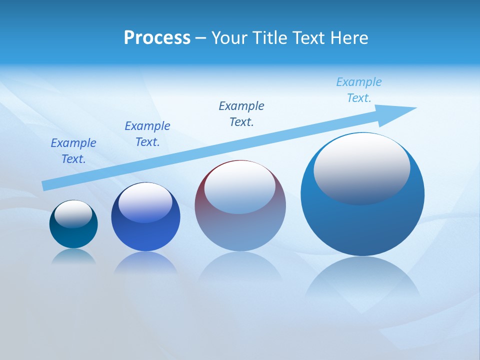 Chiffon Background Blue PowerPoint Template