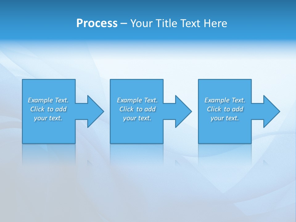 Chiffon Background Blue PowerPoint Template