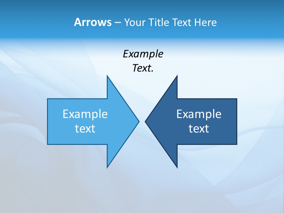 Chiffon Background Blue PowerPoint Template