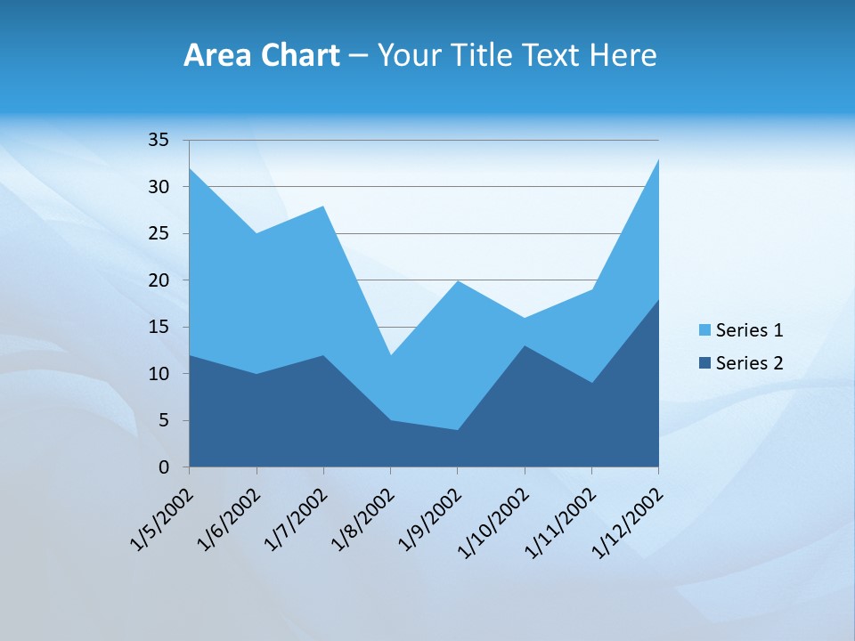 Chiffon Background Blue PowerPoint Template