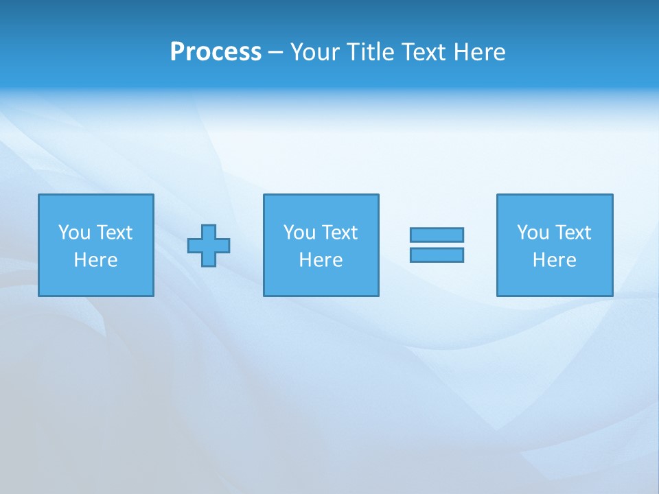 Chiffon Background Blue PowerPoint Template