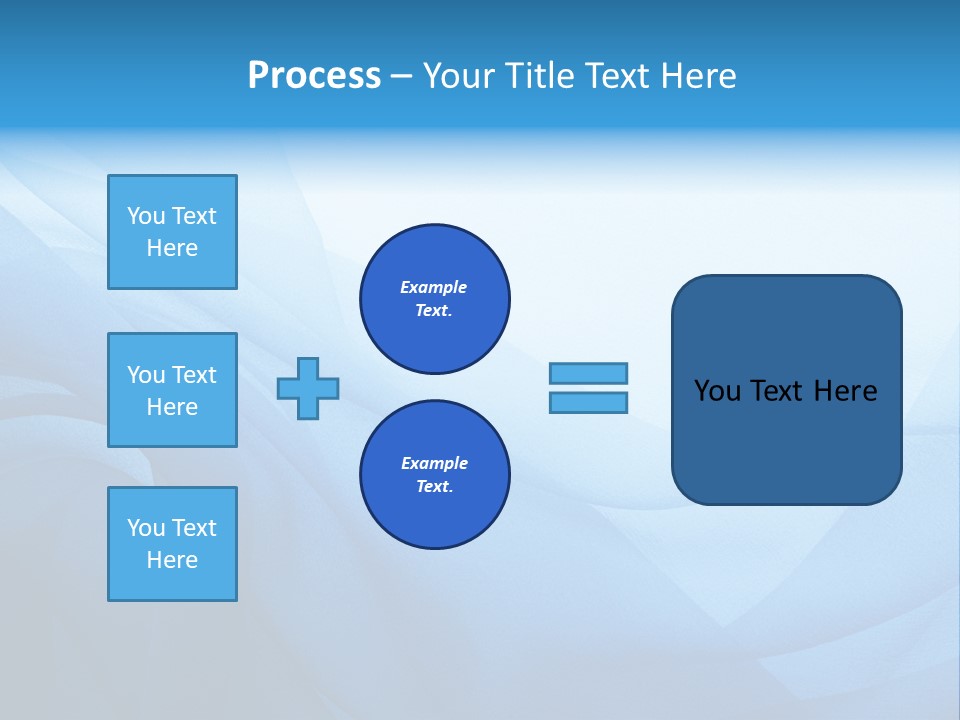 Chiffon Background Blue PowerPoint Template
