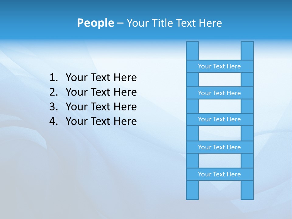 Chiffon Background Blue PowerPoint Template