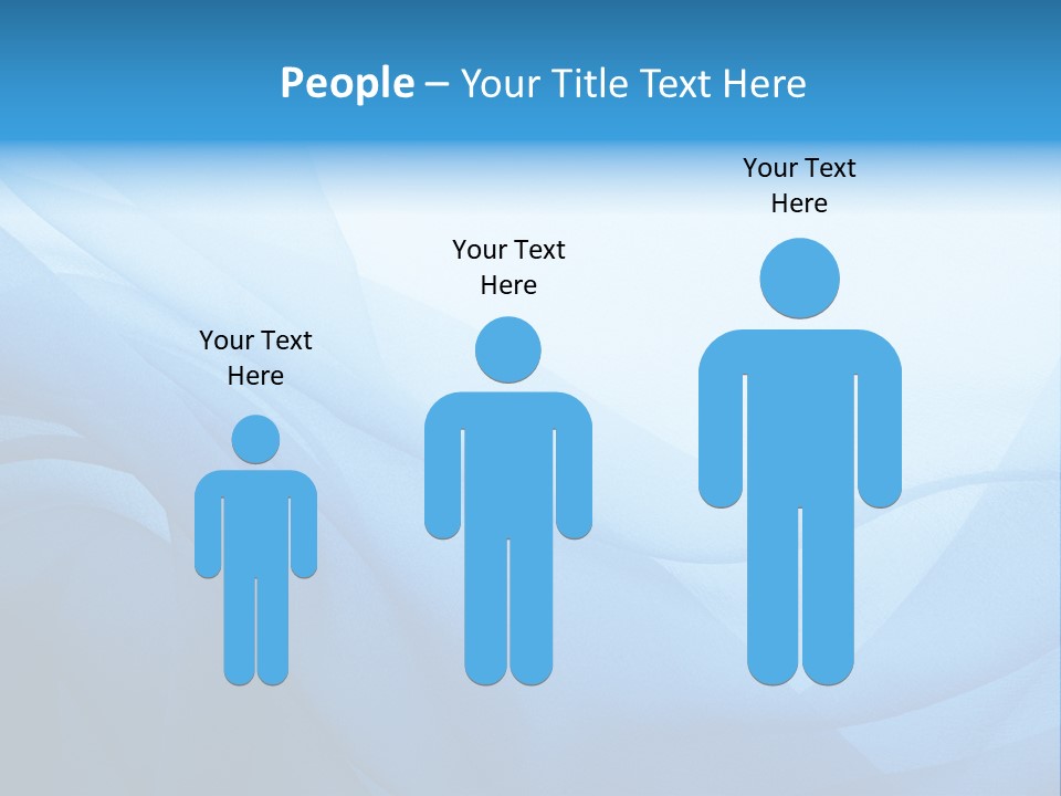 Chiffon Background Blue PowerPoint Template