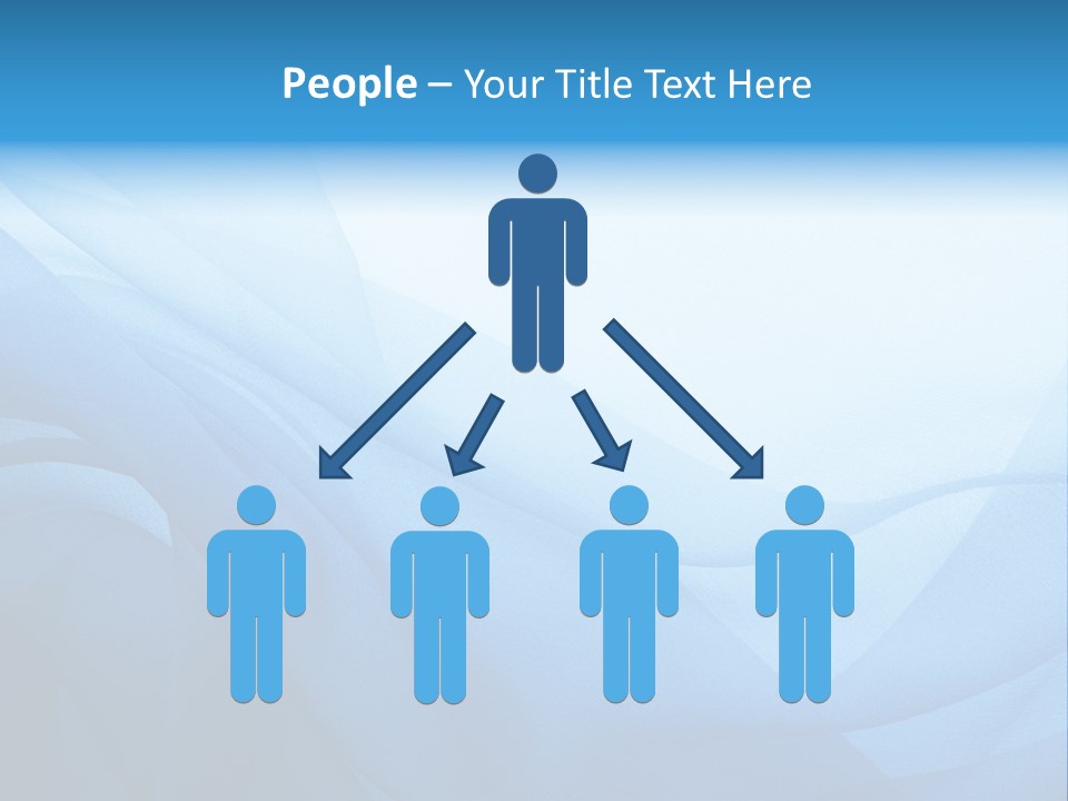 Chiffon Background Blue PowerPoint Template