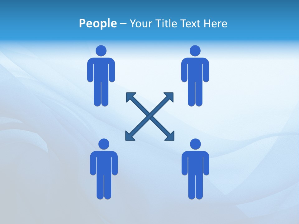 Chiffon Background Blue PowerPoint Template