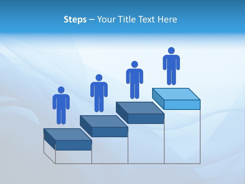 Chiffon Background Blue PowerPoint Template