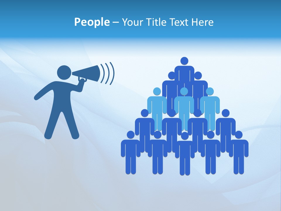 Chiffon Background Blue PowerPoint Template