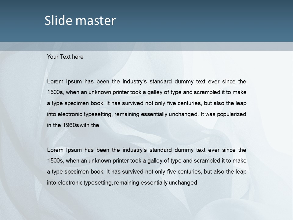 Cloth Fabric Textile PowerPoint Template