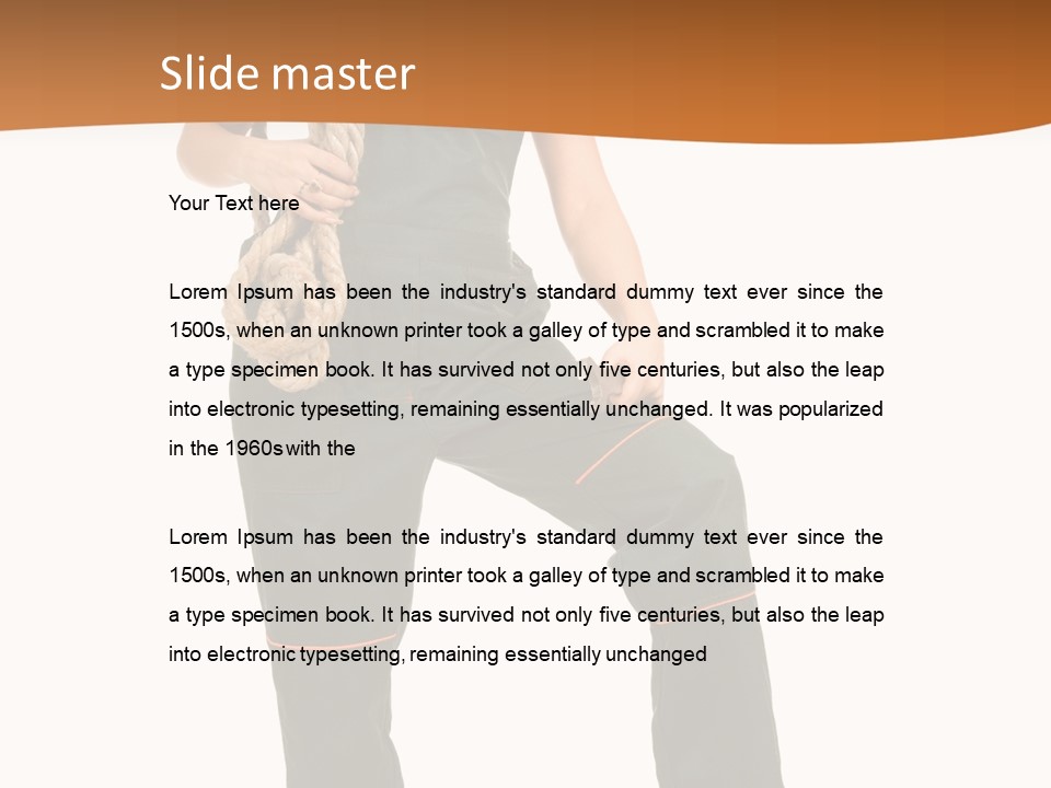 Engineer Bustier Spanner PowerPoint Template