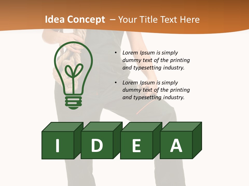 Engineer Bustier Spanner PowerPoint Template