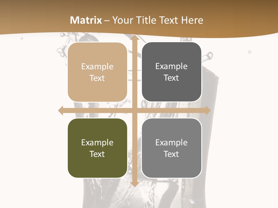 A Glass Filled With Water On Top Of A Table PowerPoint Template