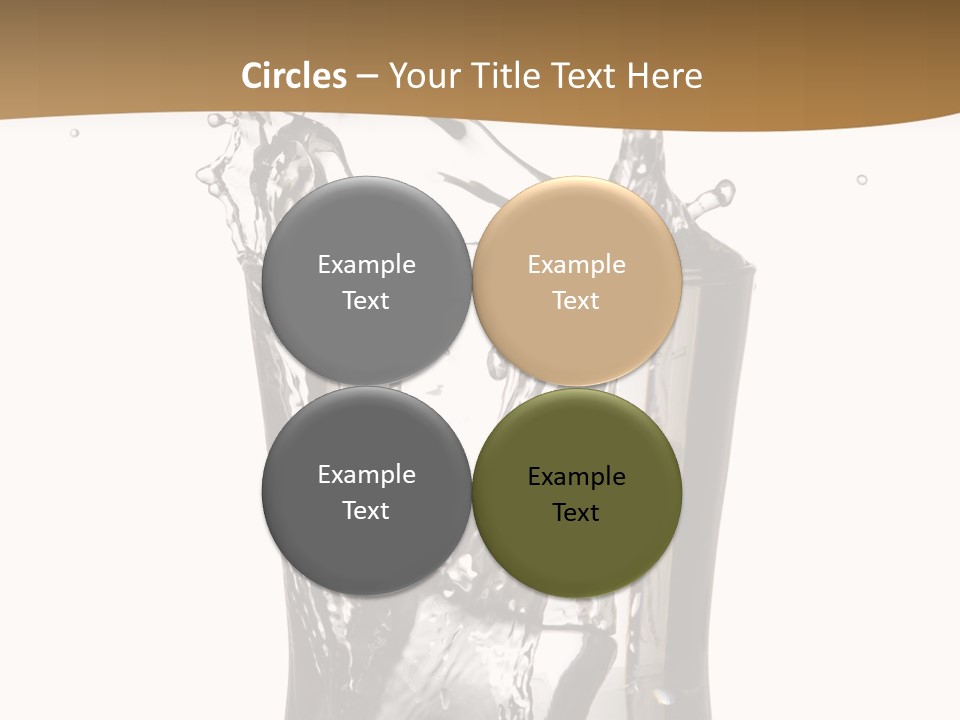 A Glass Filled With Water On Top Of A Table PowerPoint Template