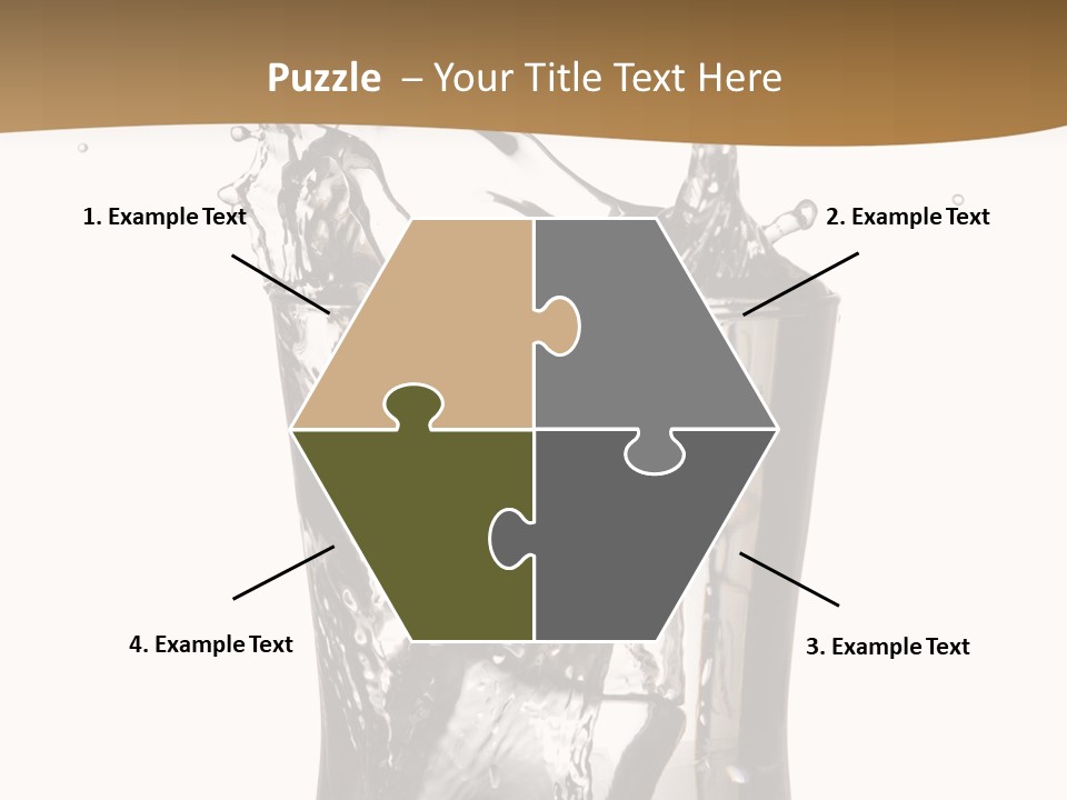 A Glass Filled With Water On Top Of A Table PowerPoint Template