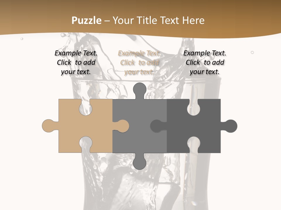 A Glass Filled With Water On Top Of A Table PowerPoint Template