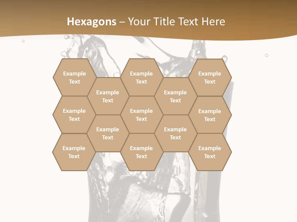 A Glass Filled With Water On Top Of A Table PowerPoint Template