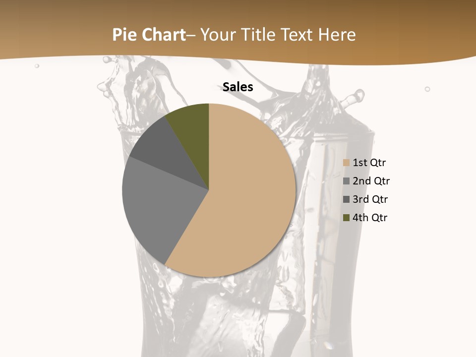 A Glass Filled With Water On Top Of A Table PowerPoint Template