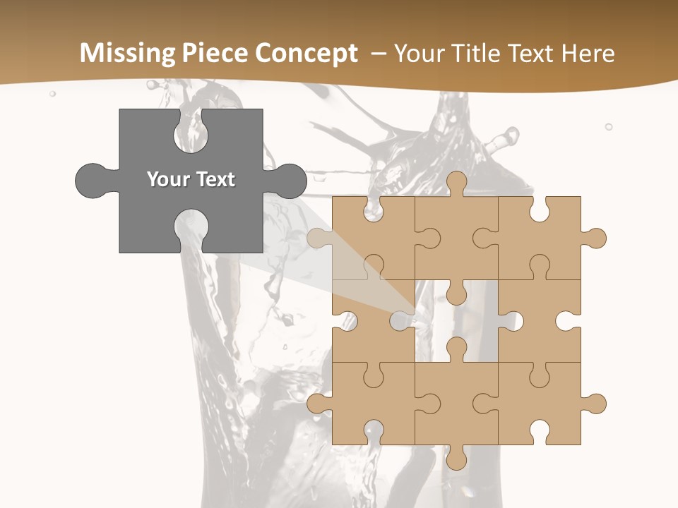 A Glass Filled With Water On Top Of A Table PowerPoint Template