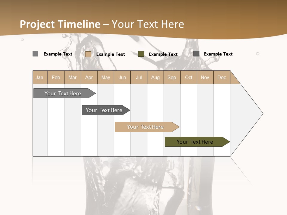 A Glass Filled With Water On Top Of A Table PowerPoint Template