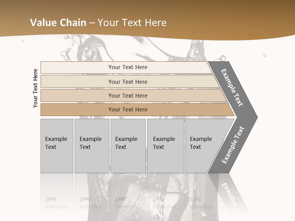 A Glass Filled With Water On Top Of A Table PowerPoint Template