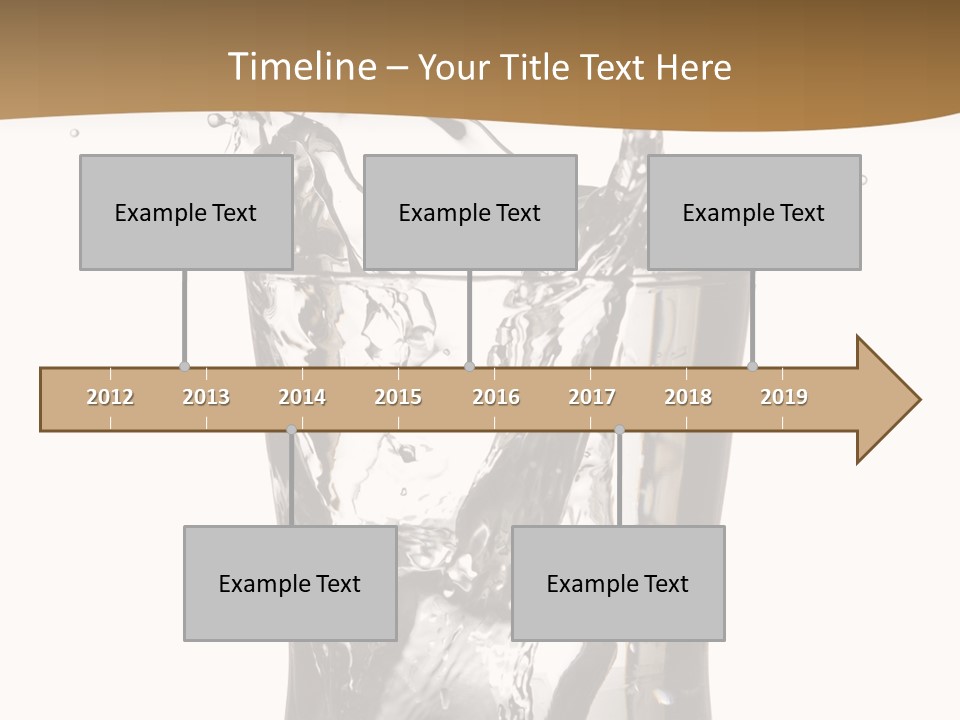 A Glass Filled With Water On Top Of A Table PowerPoint Template
