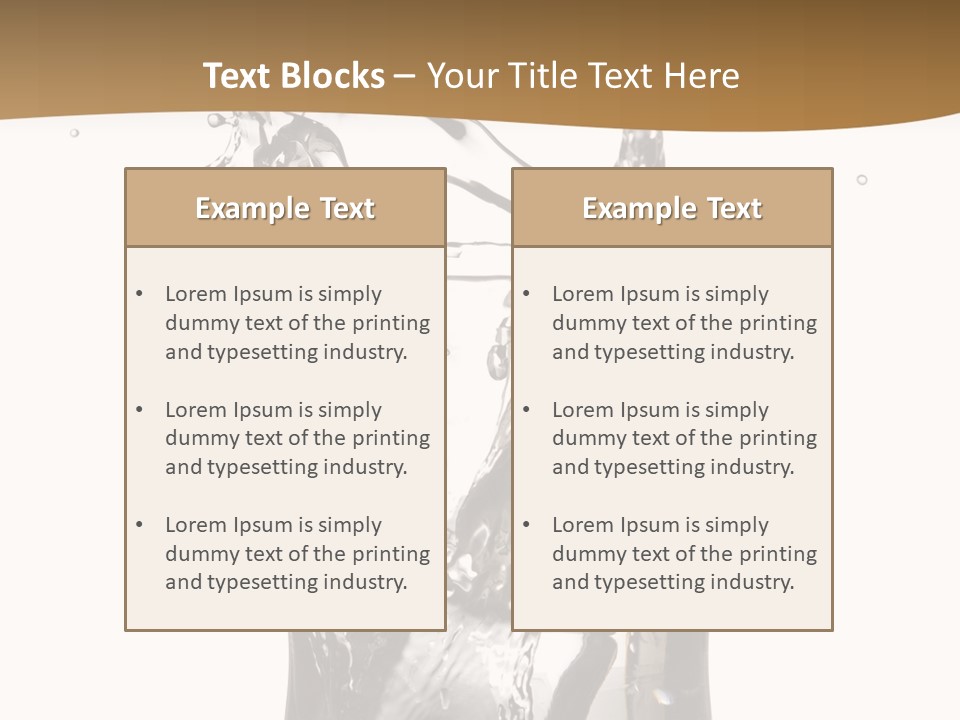 A Glass Filled With Water On Top Of A Table PowerPoint Template