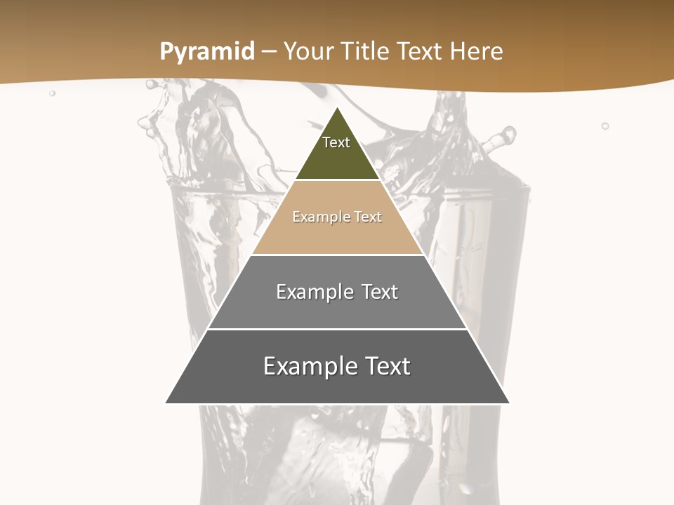 A Glass Filled With Water On Top Of A Table PowerPoint Template