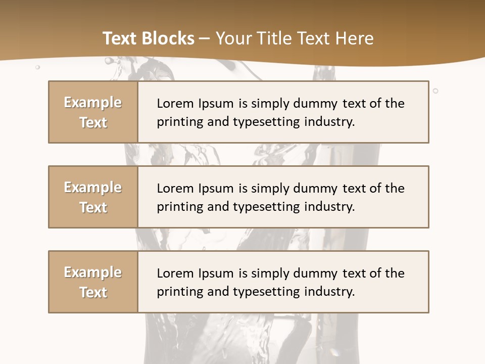 A Glass Filled With Water On Top Of A Table PowerPoint Template