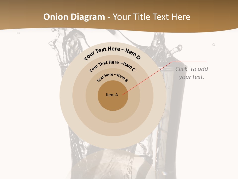 A Glass Filled With Water On Top Of A Table PowerPoint Template