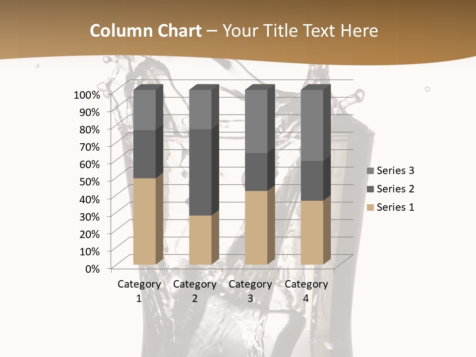 A Glass Filled With Water On Top Of A Table PowerPoint Template