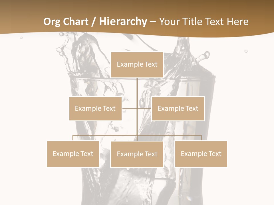 A Glass Filled With Water On Top Of A Table PowerPoint Template