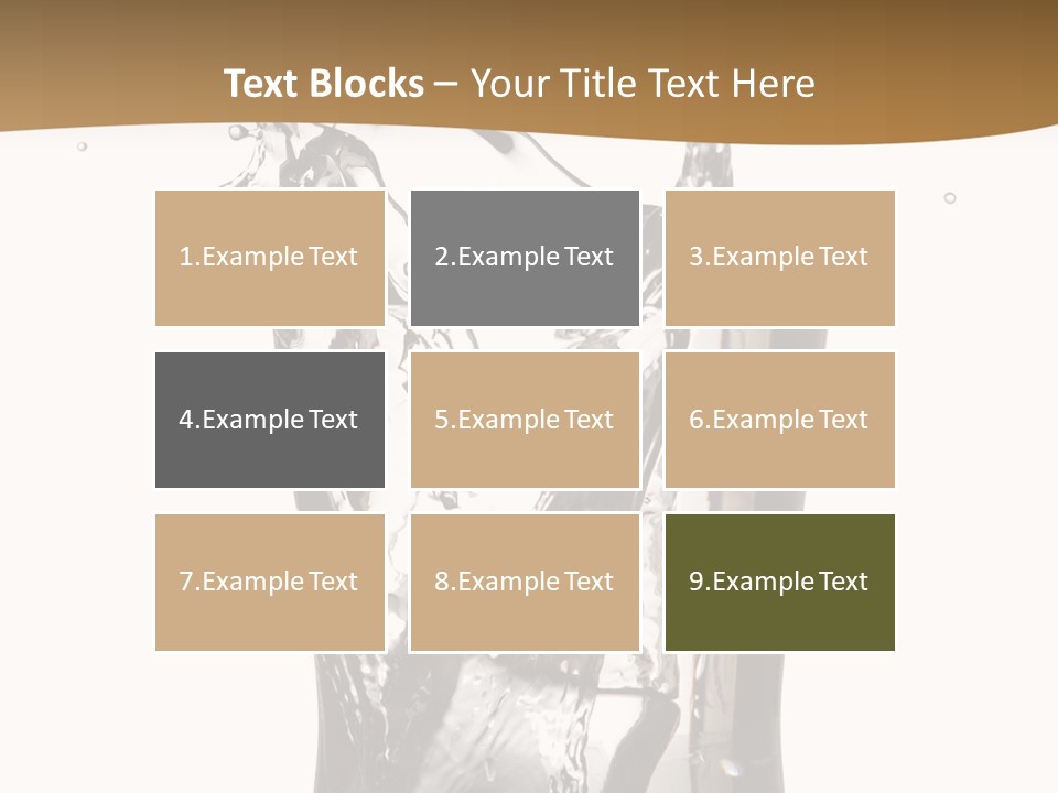 A Glass Filled With Water On Top Of A Table PowerPoint Template