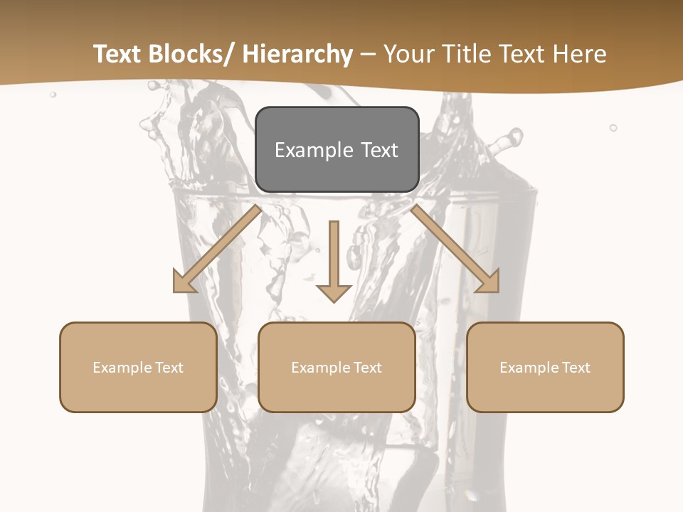 A Glass Filled With Water On Top Of A Table PowerPoint Template