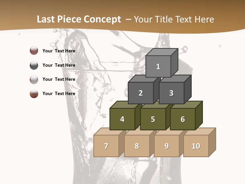 A Glass Filled With Water On Top Of A Table PowerPoint Template