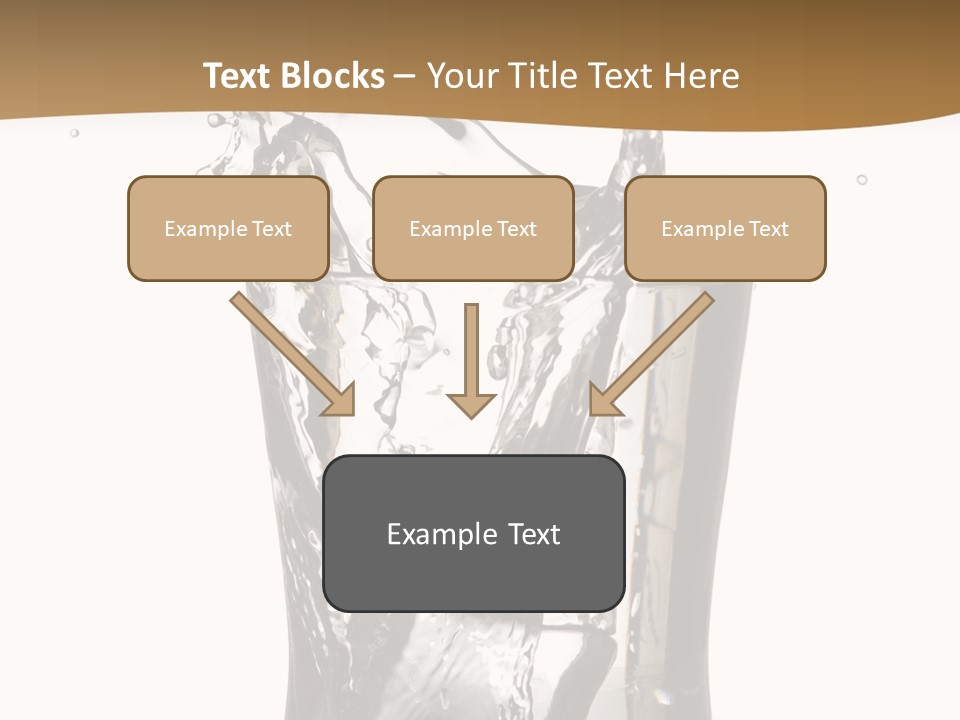 A Glass Filled With Water On Top Of A Table PowerPoint Template