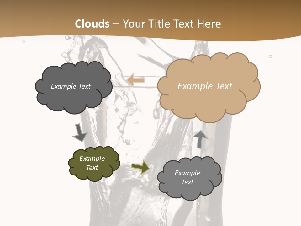 A Glass Filled With Water On Top Of A Table PowerPoint Template