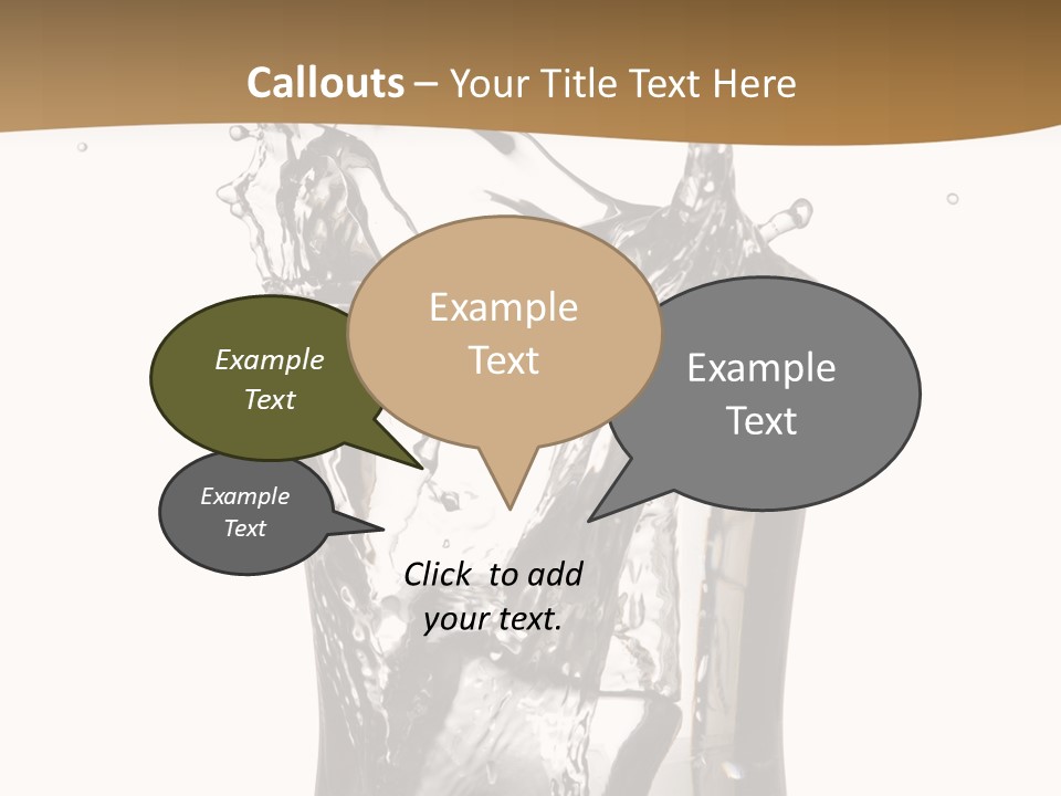 A Glass Filled With Water On Top Of A Table PowerPoint Template