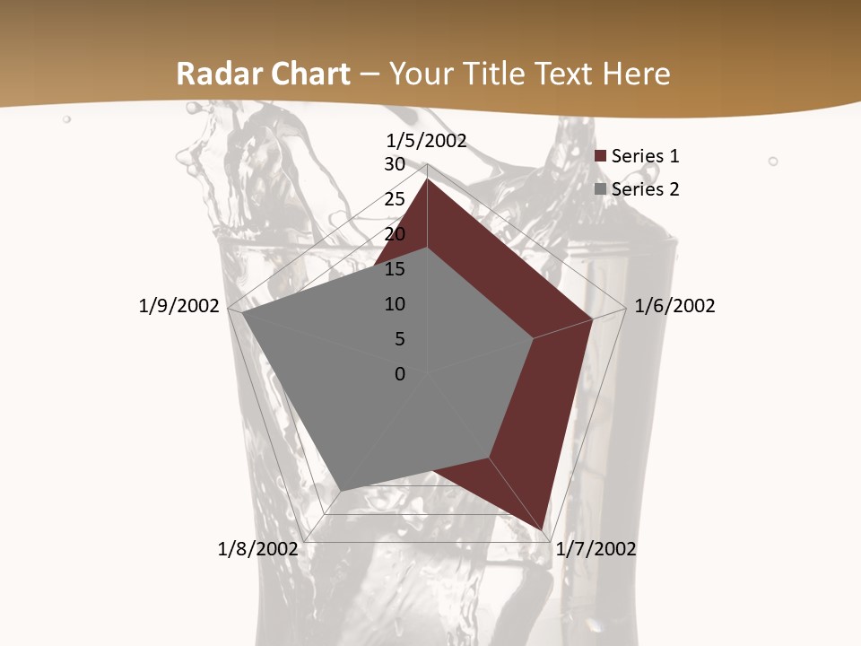 A Glass Filled With Water On Top Of A Table PowerPoint Template