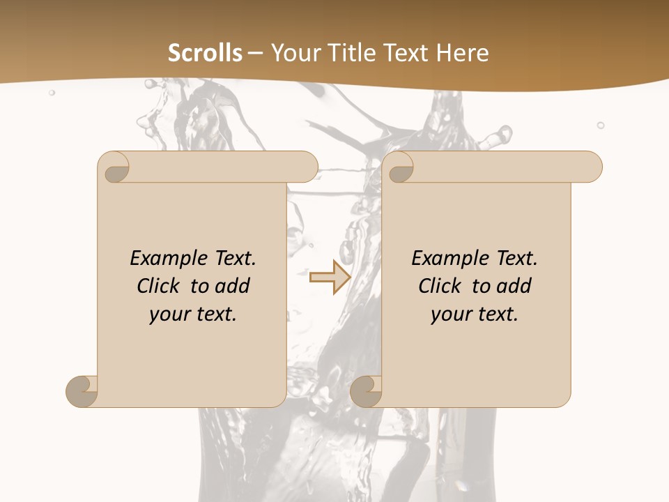 A Glass Filled With Water On Top Of A Table PowerPoint Template
