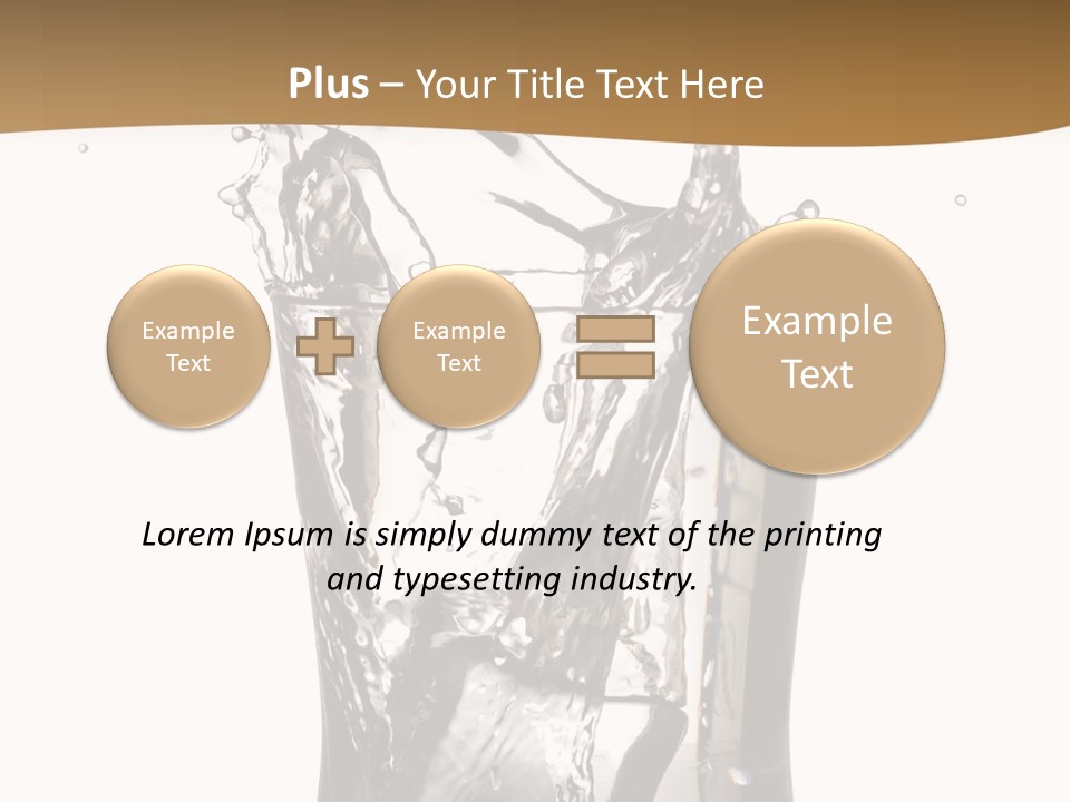A Glass Filled With Water On Top Of A Table PowerPoint Template