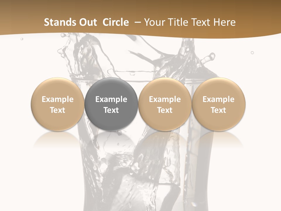 A Glass Filled With Water On Top Of A Table PowerPoint Template