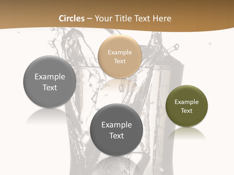 A Glass Filled With Water On Top Of A Table PowerPoint Template