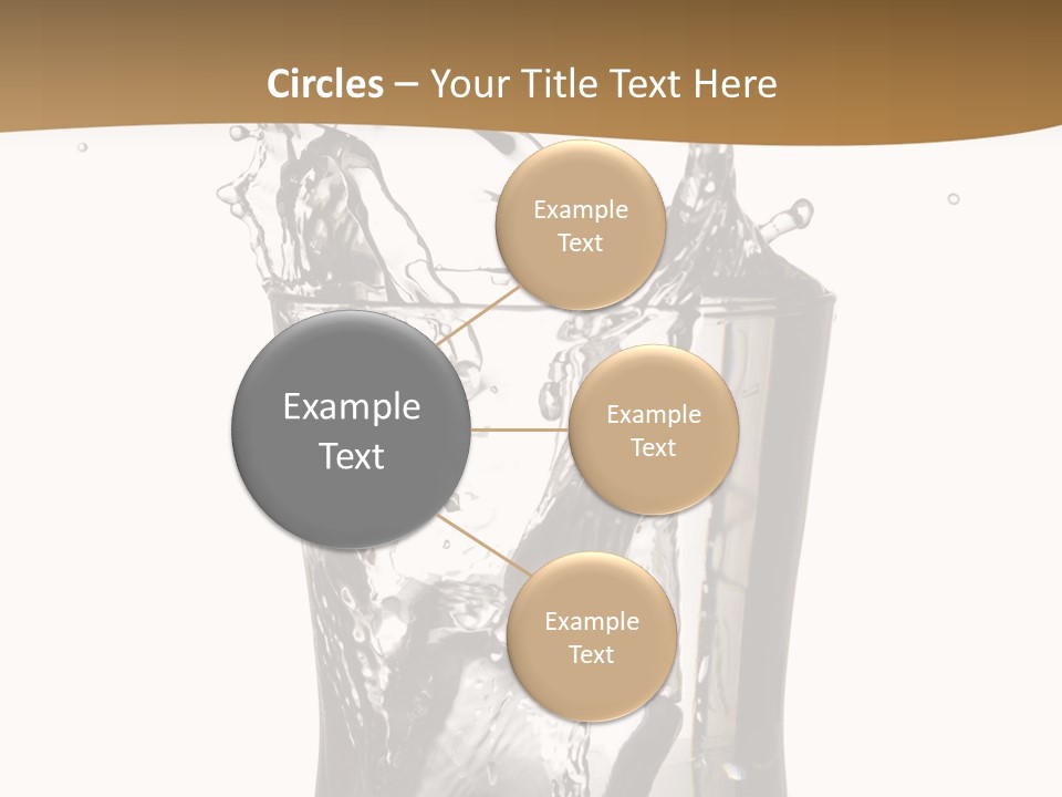 A Glass Filled With Water On Top Of A Table PowerPoint Template
